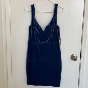Express velvet dress